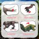 Remote Control Dinosaur Toys for Kids 3-5, 5-7, 8-12, 10-12, Electronic RC T Rex Dino Robot Toy for Boys, Top Christmas & Birthday Gifts for 6 7 8 9 10 11 & 12 Year Old Boys (Color: Brown)