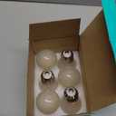 AMDTU Vintage LED Edison Short Small Light Bulb 40W Dimmable E26 Globe 2700K Soft white Frosted 40 Watt Warm Standard Medium Base G45 Bulbs Ideal for Ceiling Fan, Vanity Light,Table Lamp Create Cozy Ambiance, 6 Pcs