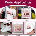 3 x TECKWRAP HTV Maroon Glitter Vinyl, Maroon Glitter Iron on Vinyl - 10" x 4FT Burgundy HTV for T-Shirt, and Other Clothing Appearance