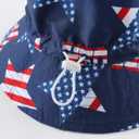 Toddlers Baby Boys' 3-Piece Rashguard Set Kids Bathing Suit Set with Hat UPF 50+ (6-9 Months, Usa Flag)