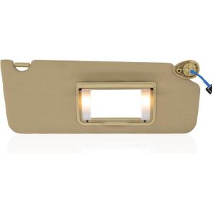 NHILES Right Passenger Side Sun Visor Fits for Honda Pilot 2016-2022 Honda Ridgeline 2018-2020 Replacement Sun Shade # 83230-TG7-A12ZA (Shadow Beige) (Beige(Right Passenger Side))