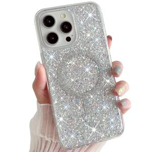 Sparkly for iPhone 16 Pro Max Case Glitter Compatible with MagSafe Shockproof Bling Phone Cover for Girls Speck iPhone 16 Pro Max Case Magnetic 6.9" (Twinkle Stardust, for iPhone 16 Pro Max 6.9")