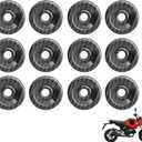 Mokuo Motorcyle Fairing Parts,12Pcs Side Cover Decor Washer in ABS Material Compatible with 2021-2024 Honda Grom Msx 125 SF,Carbon Fibre Color