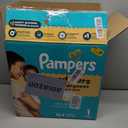 Pampers Swaddlers Diapers, Size 1 (8-14 lbs), 164 Count, Absorbent, Keeps Baby Dry and Comfortable, Skin Safe Disposable Baby Diaper