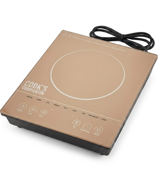 Cook's Companion IB1500W LED Colored Glass Programmable Induction Cook Tested