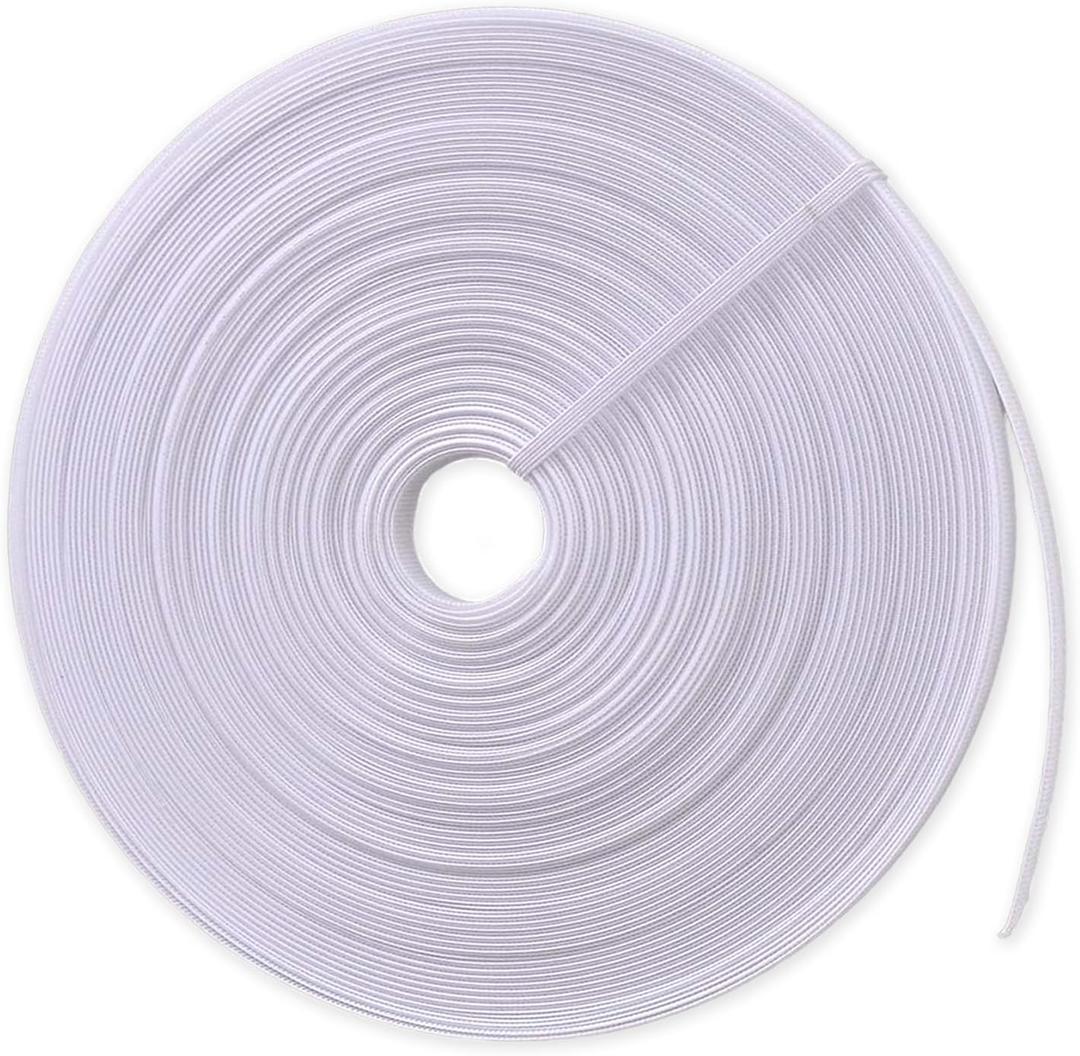 Boning for Sewing, Corset Boning Sew-Through Low Density Plastic Boning for Sewing Corset 25 Yards Boning for Wedding Dress, Bridal Gowns, Evening Gowns, Hats Sewing Crafts - White, 6mm