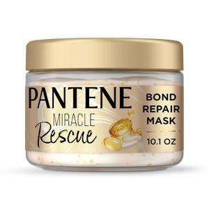 Pantene Miracle Rescue Hair Mask, Intensive Bond Repair with Melting Pro-V Pearls, Melts Away Damage, Builds Bonds, Strengthens Against Damage, Deep Conditioning for Dry Damaged Hair, 10.1 fl oz