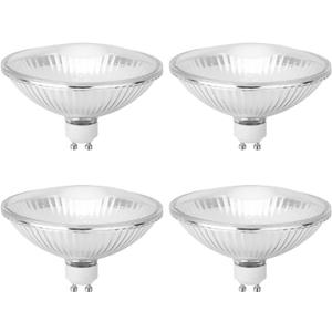 Dimmable GU10 Based AR111/FR111 Halogen Bulb, 75W 900LM Reflector GU10 Flood Bulbs for Down Light Track Light Warm White 3000K (Pack of 4)