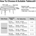 Elegant Rectangular Tablecloth, 100% Waterproof Vinyl, Solid Color Tablecloth, Modern Minimalist Style, Suitable for Dining/Gathering/Picnic/Kitchen Table Decoration(Champagne 70"x52" Rectangular)