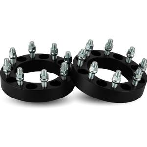 1.5" (38.1mm) 8x6.5 Wheel Spacers, 14x1.5 Studs 8 Lugs 126.15mm Bore Fit 1988-1998 Chevy C/K2500 3500, 2001-2010 Silverado 2500 HD, 2002-2006 Avalanche 2500, 2012-2014 Nissan NV1500 NV2500 NV3500 2pcs
