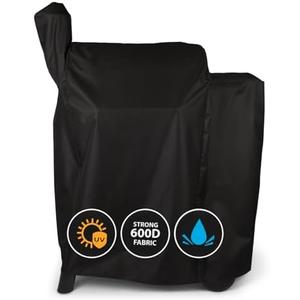 Grill Cover by Grillman, Black, 41 Inch, BBQ Outdoor Grill Covers, Charcoal & Gas Grills, Waterproof, Rip-Proof, Weather-Resistant, Anti-UV, Barbecue Cover for Traegar 22/575 Series, Pro 22, Z, etc