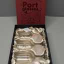 GLASSIQUE CADEAU Port and Dessert Wine, Sherry, Cordial, Aperitif Tasting Glasses | Set of 4 Small Crystal 7 oz Sippers | Mini Short Stem Nosing Taster Copitas