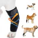 Dog Knee Brace for Back Leg Support, Hock Joint Compression Wrap ACL Brace for Hind Legs – Stabilizing Rear Leg Support for Senior & Overweight Dogs, Ideal for Medium & Large Breeds (M)