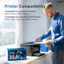 Valuetoner 48A Toner Cartridge HP Replacement for HP 48A Toner Cartridge Black CF248A 248A High Yield Work for Pro M15w M16a M15a M16w MFP M31w M30w M29w Laser Printer(Black, 4 Pack)
