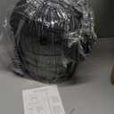 Chandelier, Natural Rattan Hand-Woven Chandeliers, E27 Screw Single-Head Hanging Lamp, and Personalized Rattan Ceiling Lighting, Pendant Light Compatible with Restaurants and Hotels (Black, (41cm)