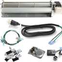 Hongso BKT GA3650T GA3650TB GA3700T GA3700TA Replacement Fireplace Blower Fan KIT for Desa, FMI, Vanguard, Vexar, Comfort Flame Glow, Rotom