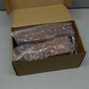 WEKIS Solid Wooden Furniture Legs 8 Inch, Natural Mid Century Brown Square Legs for Couch, Sofa, Cabinet, Bench, Bed - Set of 4