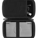 Hard EVA Carrying Storage Case Compatible with Retroid Pocket Flip 2 / Retroid Pocket Classic Retro Game Handheld Console Protective Travel Storage Box (Black)