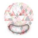 Mouse Pad Wrist Rest Support, ToLuLu Gel Mouse Pads with Non Slip Rubber Base Memory Foam Mousepad, Mouse Wrist Rest Pad for Laptop Computer Home Office Working Gaming Pain Relief, Pink Triangle 