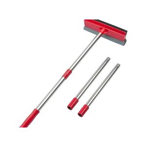 DSV Standard Window Squeegee, 2-in-1 Window Cleaner with 55" Extension Poles, Window Washing Kit, Glass Door Cleaner, Multi-Use Car Windshield Cleaning Tool with Long Handle for High Outdoor Windows