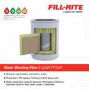 Fill-Rite 1210KTF7019 3/4" 18 GPM (68 LPM) 10 Micron Hydrosorb Fuel Filter with Filter Head Kit