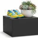 Tall Mannequin Display Pedestal, 19.7" × 19.7" × 11.8" Solid MDF Riser Stand, Elevated Square Base for Bust Forms, Props & Accessories, Retail Store & Window Display, 330 lbs Capacity(Black)