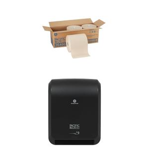 Paper Towels + Automated Paper Towel Dispenser