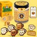 Emotional Support Coffee Jar With 60 Affirmation Cards, Cute Coffee Lover Gifts For Women And Men, Funny Birthday Gifts For Best Friend, Girlfriend, Coworkers