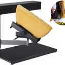 Commercial Raclette Cheese Melter Electric Raclette Machine Swiss Dish Maker Demi Melting Warmer Adjustable Angle for Half Nacho Cheese Wheel Sliced Cheese
