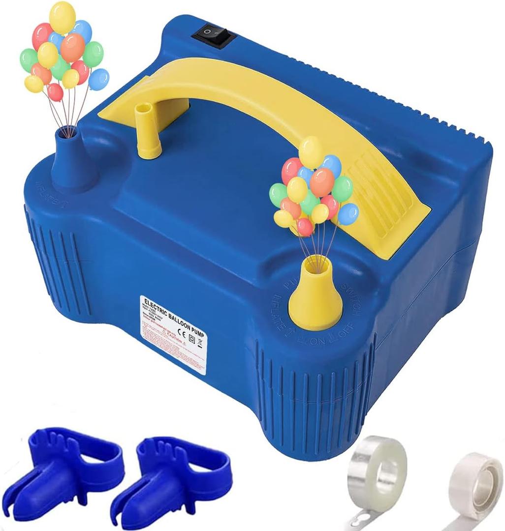 3-in-1 Balloon Electric Inflation & Vacuum Electric Pump | Fast Inflation/Deflation for Birthday/Wedding Parties/Travel Storage, Blue