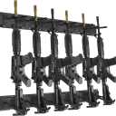 ROBUST Indoor Gun Racks for Wall Adjustable Gun Rack Wall Mount, Heavy Duty Steel Gun Stand and Shotgun Rifle Rack Gun Display Wall Mount…