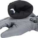 2 x Heat Logic Thermal Winter Gloves, Touchscreen Compatible with Fleece Lining For Cold Weather, Water-Resistant Hiking Gloves (Gray, S)