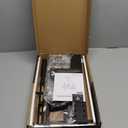 Universal TV Stand - Table Top TV Stand for 27-60 inch LCD LED TVs - 6 Level Height Adjustable TV Base Stand with Tempered Glass Base & Wire Management, VESA 400x400mm