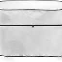 Coldinair White RV Propane Tank Cover for Double 20lb Tanks,Camper Propane Tank Cover Gas Cylinder Cover