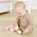 Melissa & Doug Rollables Safari and Farm Friends Infant and Toddler Toy 2-Pack