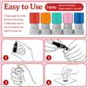 10PCS Round Teacher Stamps for Classroom-No Ink, Self-Inking Rubber Stamp for Grading Homework Behavior Stamp for Office Stationery Cute Encouraging Comments Reward Supplies