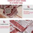 Hailea Christmas Quilt Set Twin Size Moose Deer Bedding Sets Xmas Lodge Cabin Bedspread Coverlet Lightweight Rustic Bedding Cover Red Grey Elk Snowflake Holiday Xmas Quils Western Country Decor