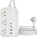 Power Strip-6FT Extension Cord Flat Wall Plug,3 Outlets 2 USB,2 USB-C,PD20W Charging Ports,Electrical Outlet,Flat Plug Power Strip,Outlet Extender,Cruise Ship Essentials for Home Dorm Room Essentials