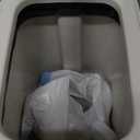 rejomiik Small Bathroom Trash Can with Lid 2.6 Gallon Step Trash Can Slim Garbage Can with Soft-Close Waste Bin for Bathroom, Bedroom, Office, Dorm, RV, Off-White