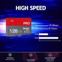 128GB Micro Memory Card Class 10 Memory Cards High Speed Mini TF Card with Adapter for Smartphones/Tablet/Drone/Game Console(2-Pack)