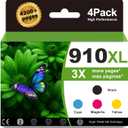 910XL Ink Cartridges Black and Color Combo Pack Replacement for HP910 Ink 910 XL HP910XL Ink Cartridges Work for OfficeJet Pro 8025e 8015e 8028e 8035e 8025 8035 8020 Printer Black/Cyan/Magenta/Yellow