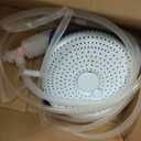 Pool Cover Pump Siphon, Automatic Above Ground Pool Water Pump, White, Round, Plastic, Siphon Mechanism, Effortless Pool Drainage