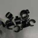 TAODAN 20/25mm Plastic Tripod Microphone Stand Cable Clip (10pcs) - Black