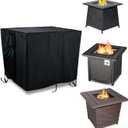 TheElves Fire Pit Cover, 30 Inch Patio Fire Pit Covers Square Gas Firepit Table Cover for Outdoor Propane Fire Pit - 28''L x 28''W x 25''H