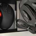 Nulea M501 Wireless Trackball Mouse, Rechargeable Ergonomic, Easy Thumb Control, Precise & Smooth Tracking, 3 Device Connection (Bluetooth or USB Receiver), Compatible for PC, Laptop, Mac, Windows.