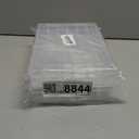 Gospire 36 Grids Clear Plastic Jewelry Box Organizer Storage Container with Removable Dividers (36 Grids - Clear) (2 Pack)