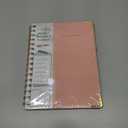 2026 Planner, Weekly and Monthly Calendar Planner from January 2026 - December 2026, 5.75" x 8.38" Hardcover Leather Hourly Appointment Book with Tabs, A5 Spiral Daily Planners for College School Work Home, Pink