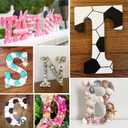 TONIFUL 7.8 Inch White Letter S and V Table Centerpiece DIY Birthday Party Decorations,White Alphabet S and V for Birthday,Chrismas,Graduation,Bridal Shower,Wedding,Anniversary Party Supplies (2Pack)