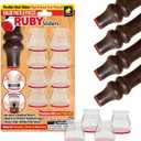 Ruby Sliders As Seen On TV by BulbHead - Red Means Theyre Authentic - Premium Chair Covers Protect Hardwood & Tile Floors from Scratching - Fits Most Furniture Leg Sizes & Shapes - 8 Pack