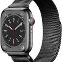 Original Milanese Loop Band Compatible with Apple Watch 38mm 40mm 41mm 42mm 44mm 45mm 46mm 49mm - Women & Men Magnetic Closure Adjustable Metal Strap for iWatch Series 10 9 8 7 6 5 4 3 2 1,Ultra,SE